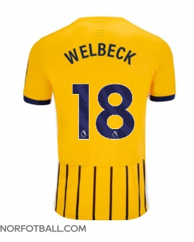 Billige Fotballdrakt Brighton Danny Welbeck #18 Replika Bortedrakt 2024-25 Kortermet